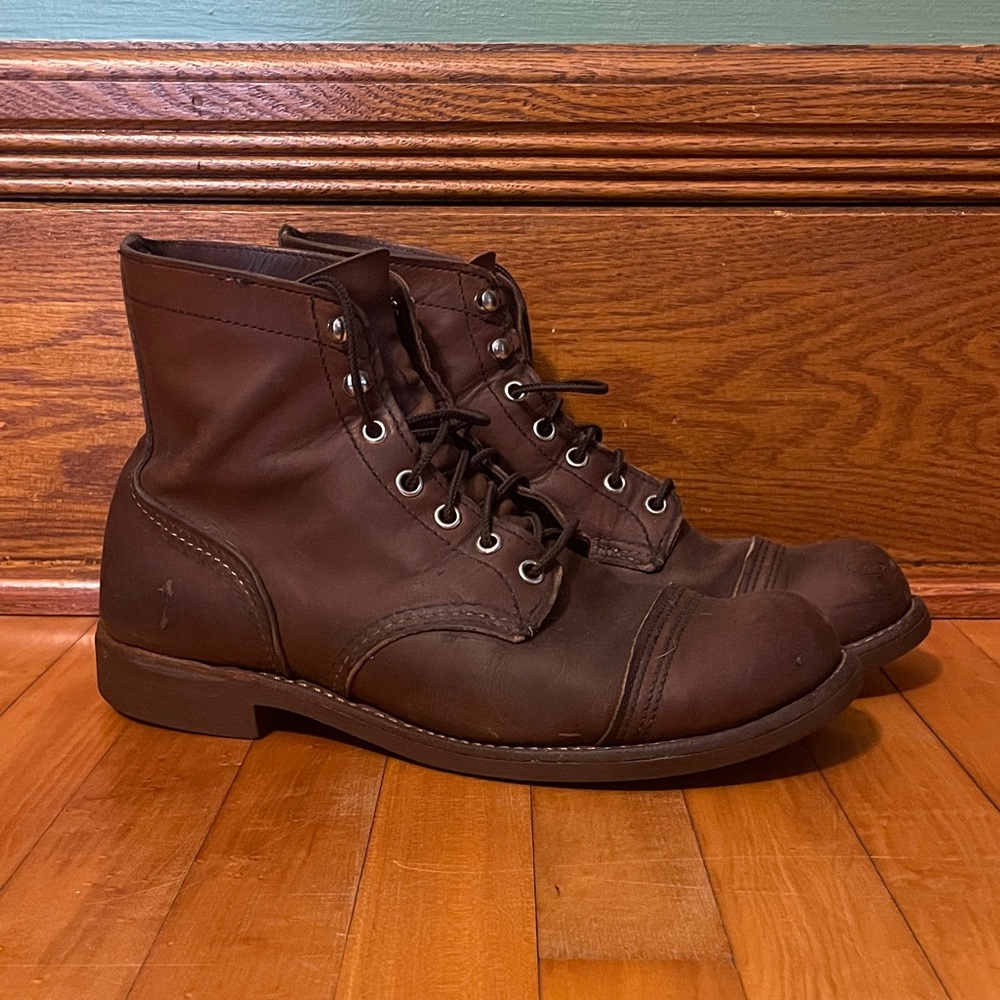 Red Wing Shoes Dark Brown Leather Boots
